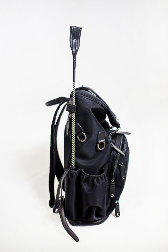 Ring Backpack 1 in Waterproof Technical Nylon/Leather MaeLort & Co.